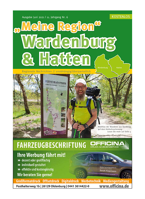 Meine Region Wardenburg & Hatten Zeitung Druck + Online • www.meineregion-verlag.de