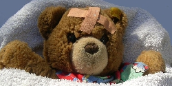 Teddy krank