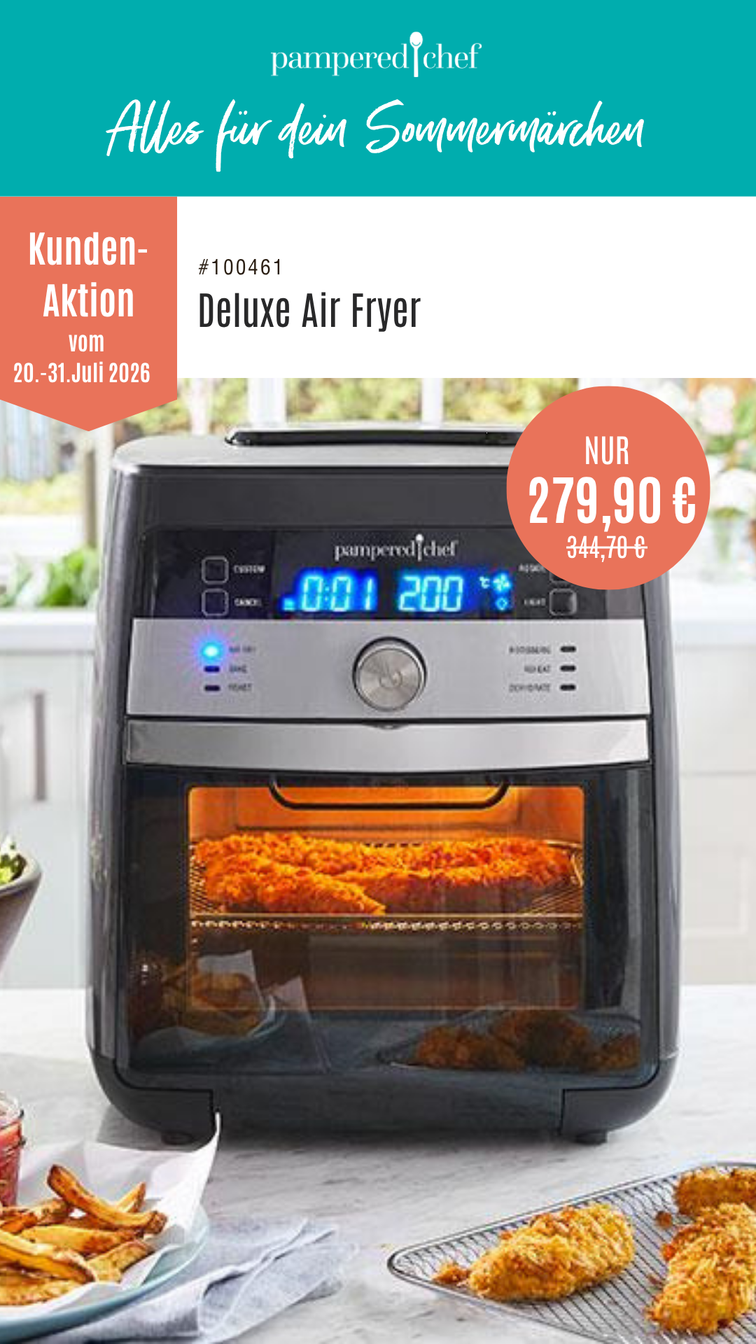 Deluxe Air Fryer Pampered Chef im Angebot www.pc-stoneware.de airfryer-angebot-pampered-chef