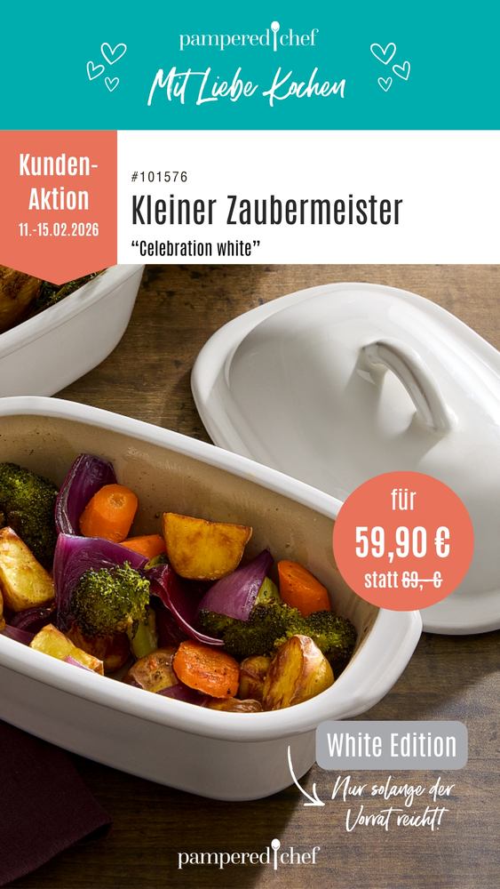 Kleiner Zaubermeister kleiner_zaubermeister_pampered_chef_stoneware_celebration_white_angebot_2026