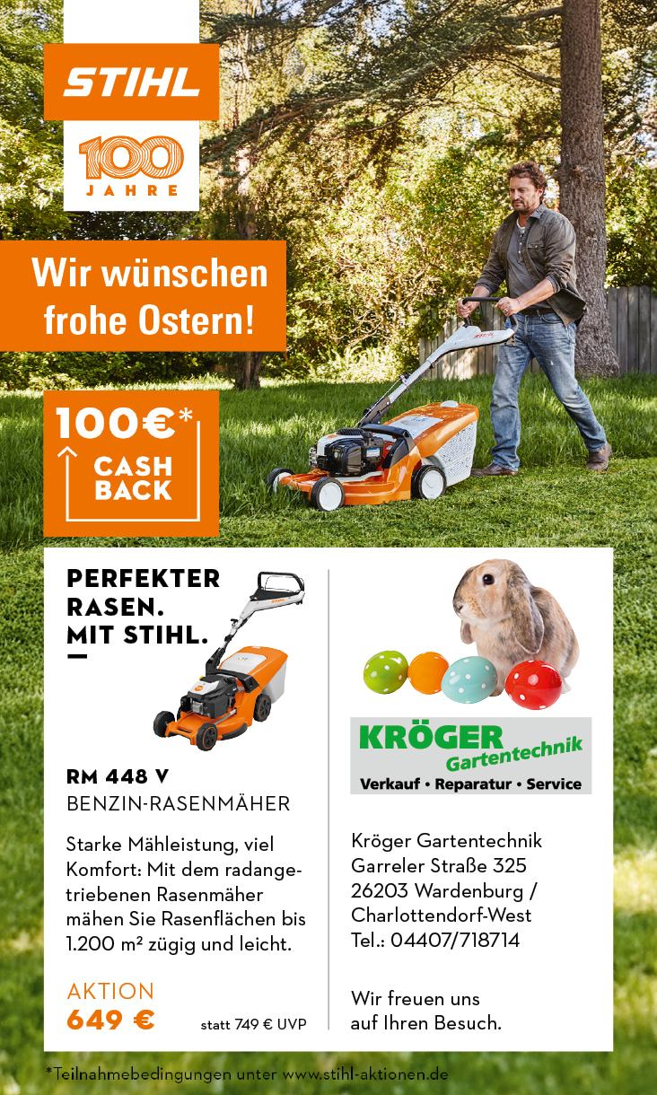 STIHL Cashback bei Kröger Gartentechnik Wardenburg Charlottendorf stihl_rasenmaeher_wardenburg_kroeger_gartentechnik_charlottendorf_anzeige_cashback_wh-meine_region