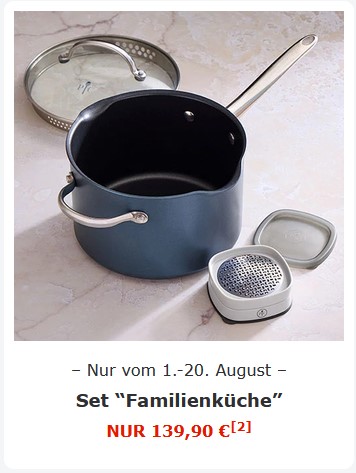 Set Familienküche Kasserolle mit Stihl antihaft Brilliande und Tassenzester im Angebot bis 20. August 2026. Monatsaktion im Pampered Chef Shop GrAbo https://www.pamperedchef.de/pws/grabo/product/DEO-produkt-specials/PB2604 Set Familienküche Kasserolle mit Stihl antihaft Brilliande und Tassenzester im Angebot bis 20. August 2026. Monatsaktion im Pampered Chef Shop GrAbo https://www.pamperedchef.de/pws/grabo/product/DEO-produkt-specials/PB2604