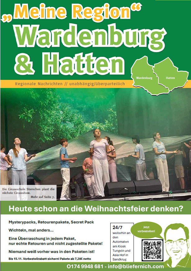 WH Meine Region - Regionalzeitung Wardenburg + Hatten Landkreis Oldenburg Niedersachsen Ausgabe November 2025 wh_meine_region_wardenburg_hatten