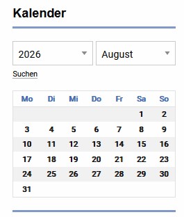 Kalender Veranstaltungen Oldenburg Stadt + Landkreis August 2026 - Veranstaltungskalender online im Landkreis Kurier www.landkreis-kurier.de veranstaltungskalender_oldenburg_august_2026_zeitung