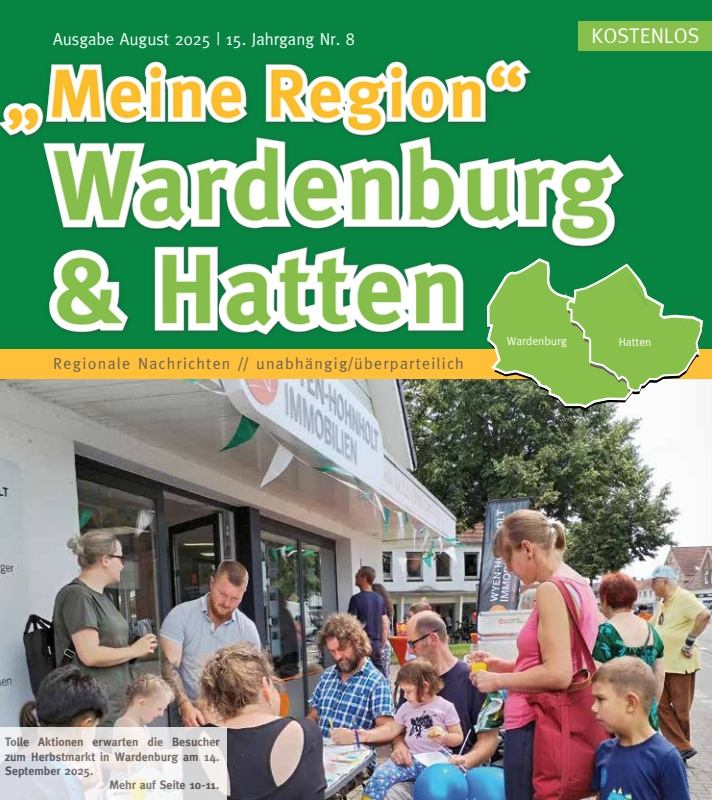 Zeitung Meine Region Wardenburg & Hatten Ausgabe August 2025 hier kostenlos lesen https://meineregion-verlag.de/magazin/wardenburg-meine-region-ausgabe-8-2025/ Zeitung Meine Region Wardenburg & Hatten Ausgabe August 2025 hier kostenlos lesen https://meineregion-verlag.de/magazin/wardenburg-meine-region-ausgabe-8-2025/
