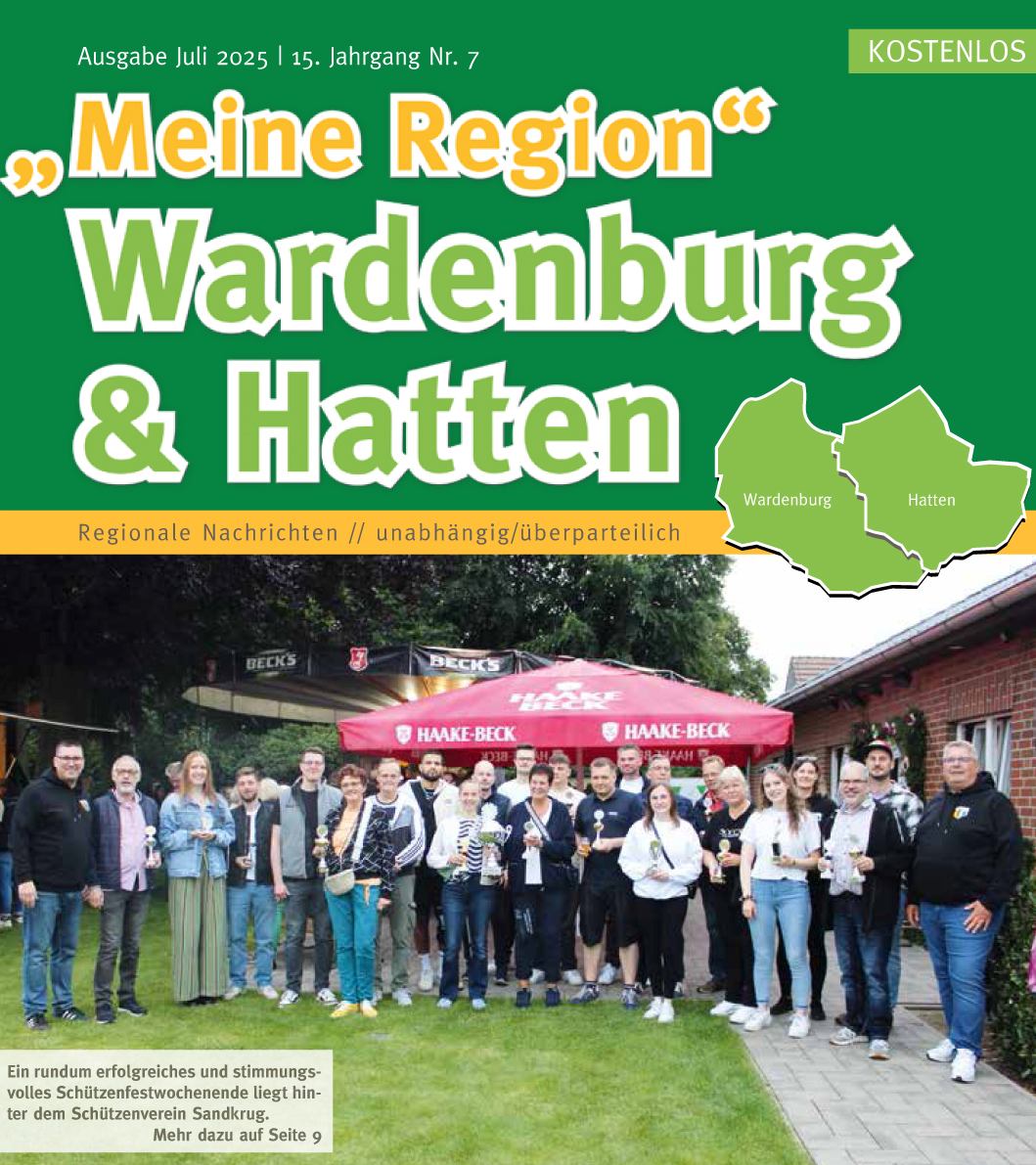 Meine Region Wardenburg & Hatten Zeitung Juli 2025 online lesbar unter https://meineregion-verlag.de/magazin/wardenburg-meine-region-ausgabe-7-2025/ Meine Region Wardenburg & Hatten Zeitung Juli 2025 online lesbar unter https://meineregion-verlag.de/magazin/wardenburg-meine-region-ausgabe-7-2025/